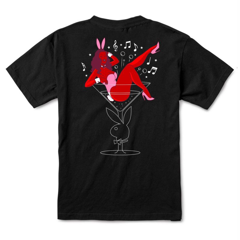 Playboy Casino Tee Black Back